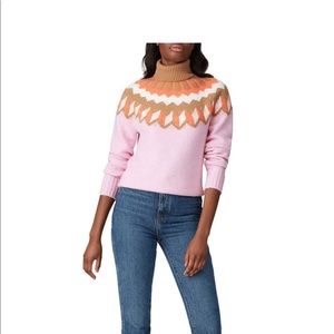 J. Crew Supersoft Fair Isle turtleneck